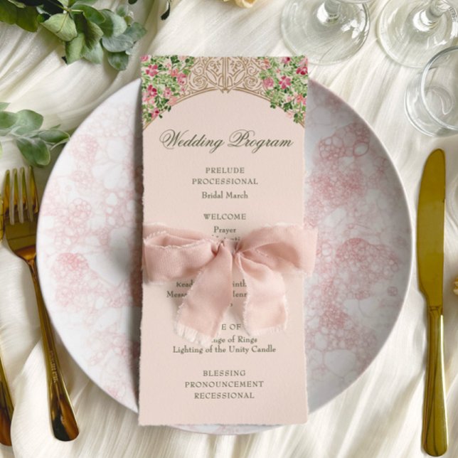 Regal Doors Elegant Faux Foil Wedding Programme (Creator Uploaded)