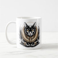 Regal Egyptian Black Cat Art