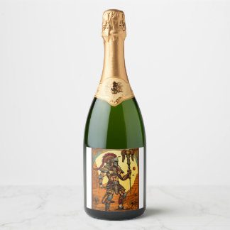 Regal Elixir: A Royal Wine Fit for Kings and Queen Sparkling Wine Label