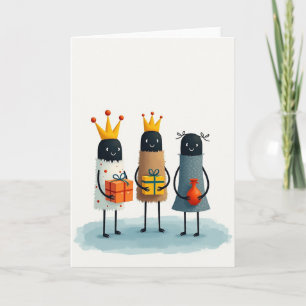 Regal Figures Christmas Card