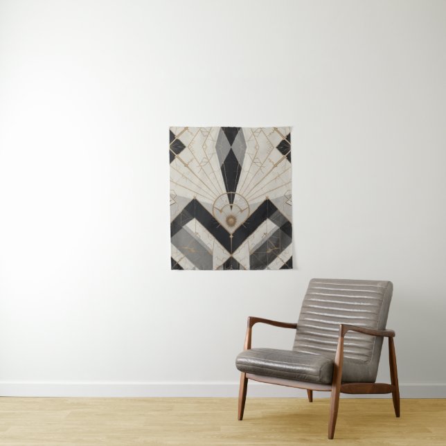 Regal Geometry Tapestry (In Situ)