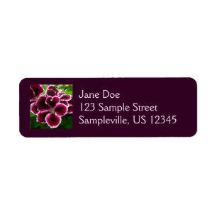 Regal Geranium Flowers Elegant Maroon Floral Lugga