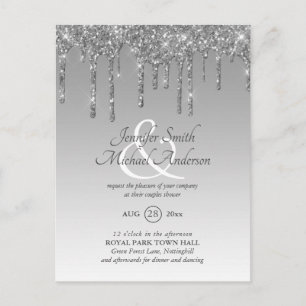 Regal GLITTER Dripping COUPLES SHOWER Ampersand Postcard