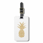Regal Gold Pineapple Luggage Tag