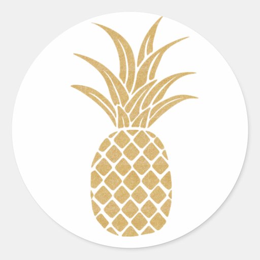 Image of Regal Gold Pineapple Sticker