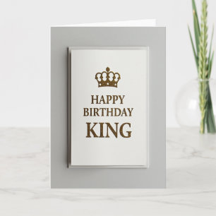 Regal Golden Birthday Card