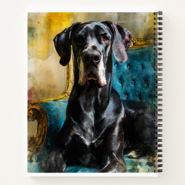 Regal Great Dane Notebook (Back)