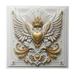 Regal Heart and Eagle Tile