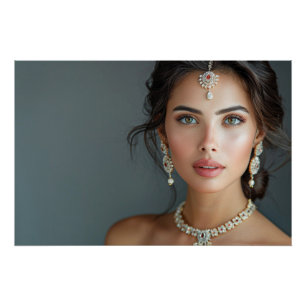 Regal Heritage Bridal Fine Art Portrait Poster