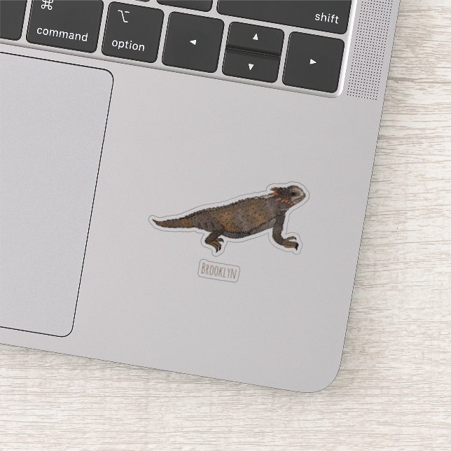 Regal horned lizard cartoon illustration (Detail)