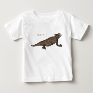 Regal horned lizard cartoon illustration baby T-Shirt