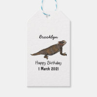 Regal horned lizard cartoon illustration