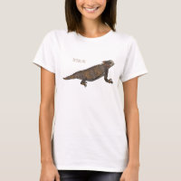 Regal horned lizard cartoon illustration