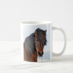 Regal Icelandic Horse Headshot Coffee Mug