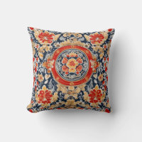 Regal Khokhloma: Ornate Floral Medallion