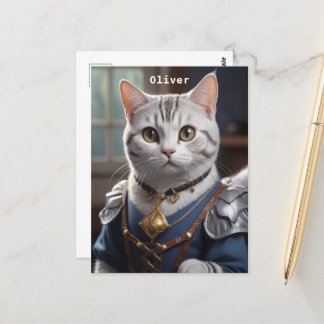 Regal Knight American Shorthair Cat Majestic Postcard