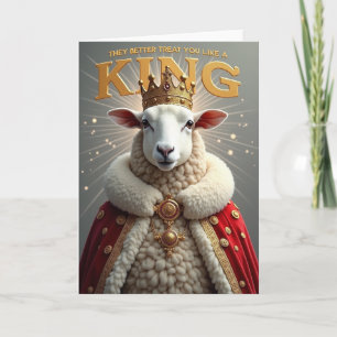 Regal Lamb Birthday Card