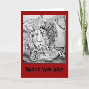 Regal Lion Birthday Card