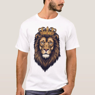 Regal Lion Crown Emblem T-Shirt