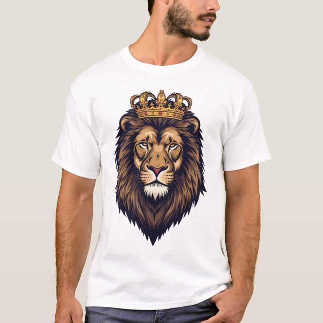 Regal Lion Crown Emblem T-Shirt (Front)