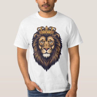 Regal Lion Crown Emblem T-Shirt