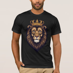 Regal Lion Crown Emblem T-Shirt