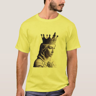 Regal Majesty: Crowned Royalty Bust T-Shirt
