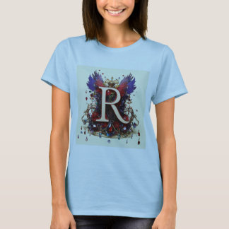 "Regal Majesty Crystal-Adorned Mediaeval Queen Cro T-Shirt