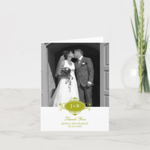 Regal Monogram Thank You Card