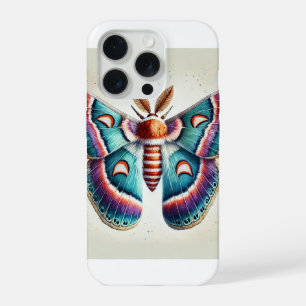 Regal Moth Study 280824IREF215 - Watercolor iPhone 15 Pro Case