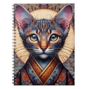 Regal Mythic ornate fantasy feline Notebook