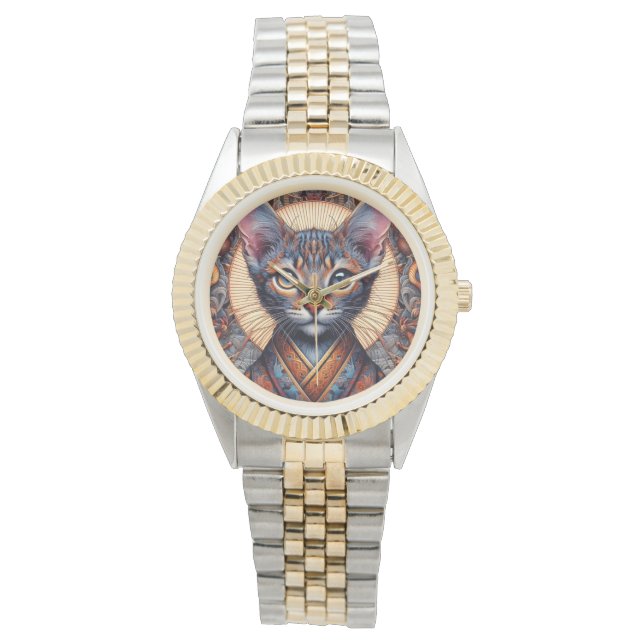 Regal Mythic ornate fantasy feline  Watch (Front)