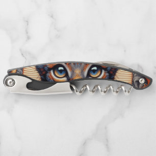Regal Ornate Fantasy Feline eyes Corkscrew