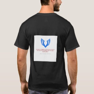 Regal Peacock Motif T-Shirt