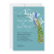 Regal Peacock & Swirls Wedding Invitation