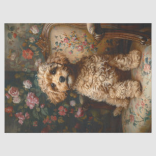Regal Poodle Vintage Decoupage Tissue Paper