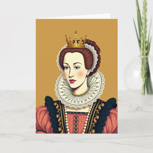 Regal Portrait Birthday Card (Front)