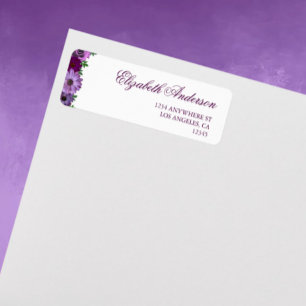 Regal Purple Floral Wedding