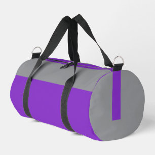 Regal Purple Silver  Travel Gym Duffel Bag 