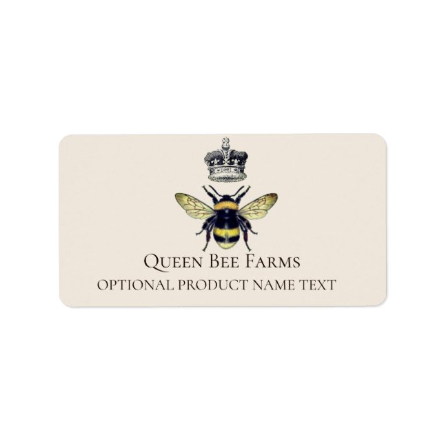 Regal queen Bee And Crown Label (Front)