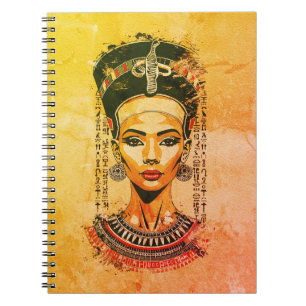 Regal Queen of Egypt – Modern Neo-Pharaoh Art Notebook