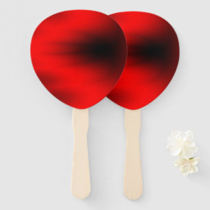 Regal Red Splash Hand Fan
