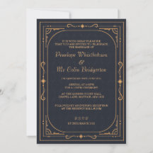 Regal Regency Wedding Invitation
