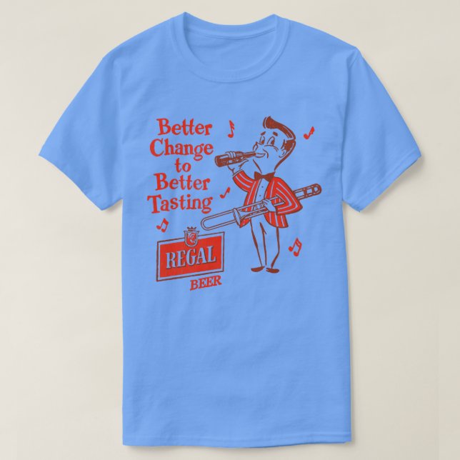 Regal Retro Defunct Beer T-Shirt (Design Front)