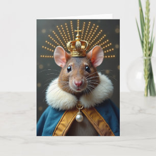 Regal Rodent Birthday Card