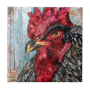 Regal Rooster Ceramic Tile