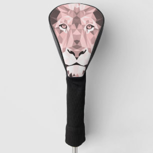 Regal Rose Geometric Lion Head Golf Head Cover
