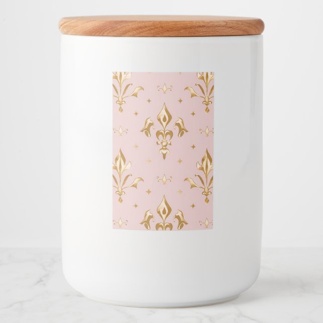 Regal Rose Glass Jar Food Label (Front)