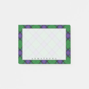 Regal Scottish Clan Armstrong Tartan Post-it Notes