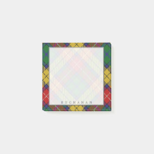 Regal Scottish Clan Buchanan Tartan Post-it Notes